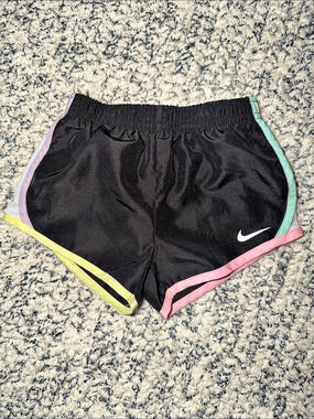 Nike Toddler Girls Dri-FIT Tempo Shorts Black & Pink 3T